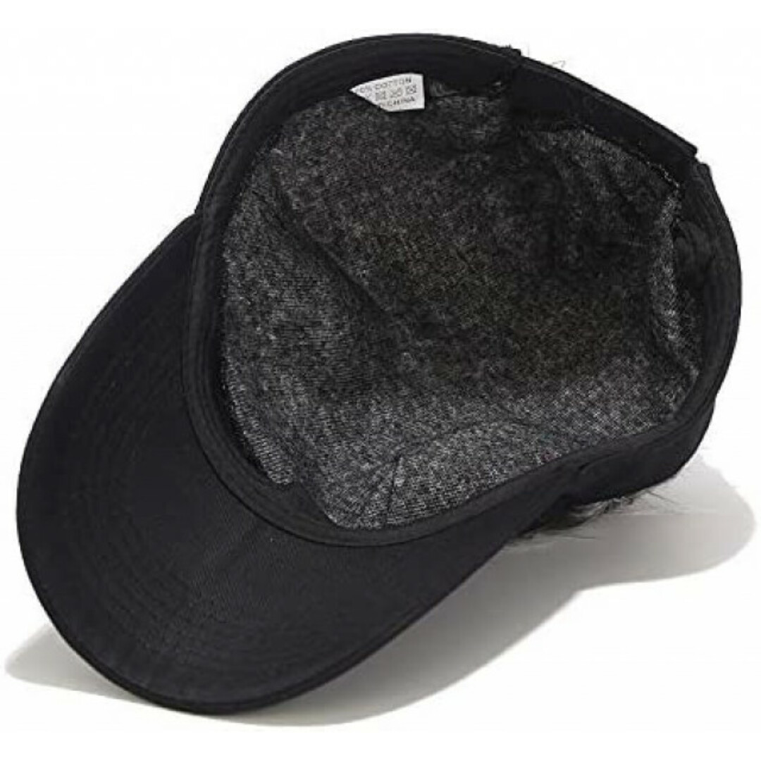 【即日発送】ウィッグ サンバイザー ブラック／シルバー ゴルフ 釣り キャンプ メンズの帽子(サンバイザー)の商品写真