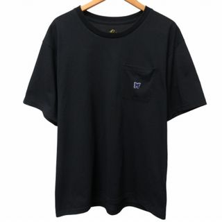 ニードルス(Needles)のニードルス 近年モデル Tシャツ カットソー 半袖 パピヨン刺繍 ブラック M(Tシャツ/カットソー(半袖/袖なし))