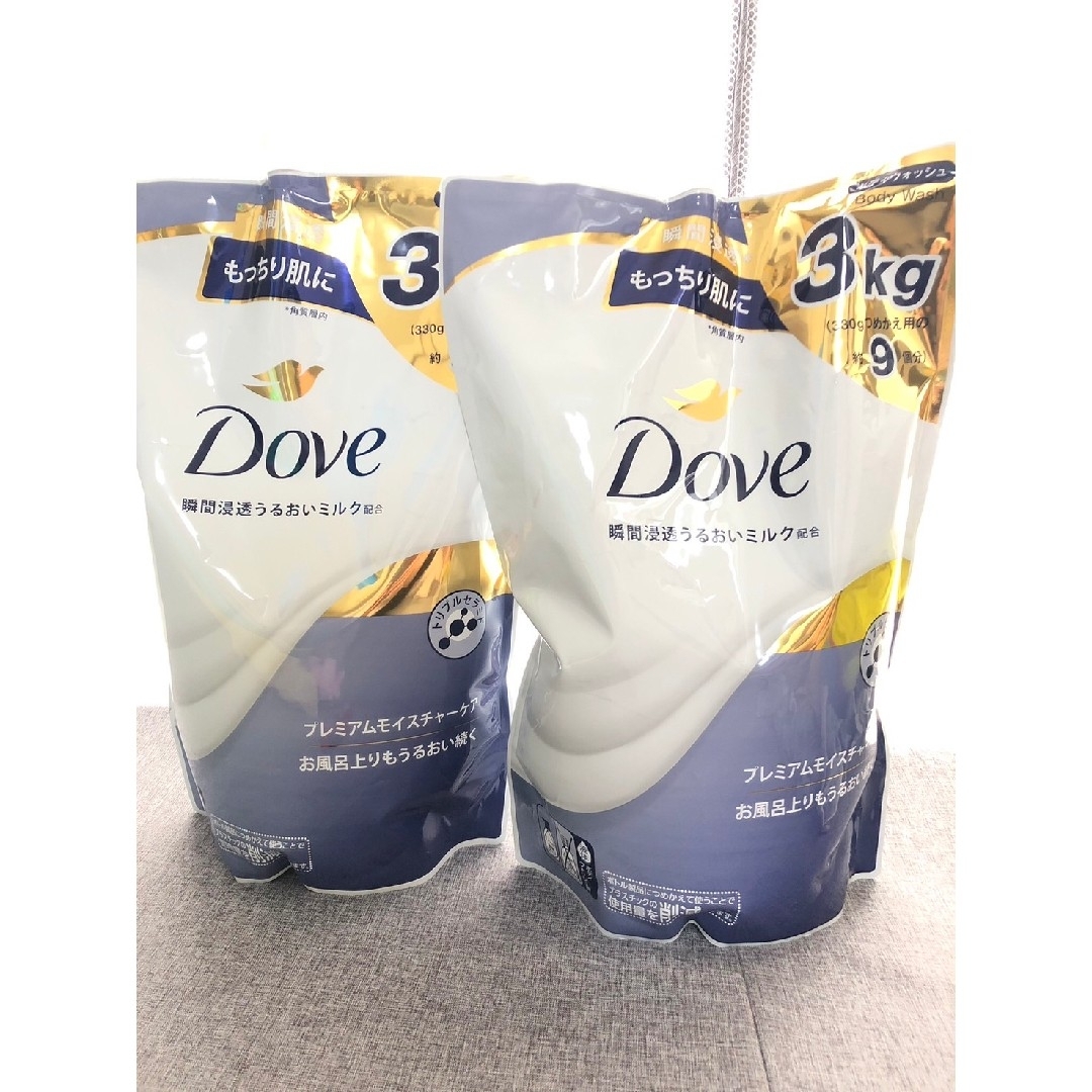 Dove（Unilever）(ダヴ)のダヴ ボディウォッシュ ボディソープ プレミアムモイスチャーケア 3kg 2個 コスメ/美容のボディケア(ボディソープ/石鹸)の商品写真