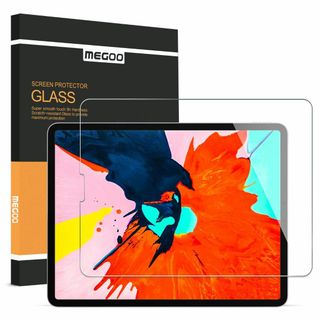 MEGOO iPad Pro 12.9 インチ強化ガラス保護フィルム，貼りやすい(タブレット)