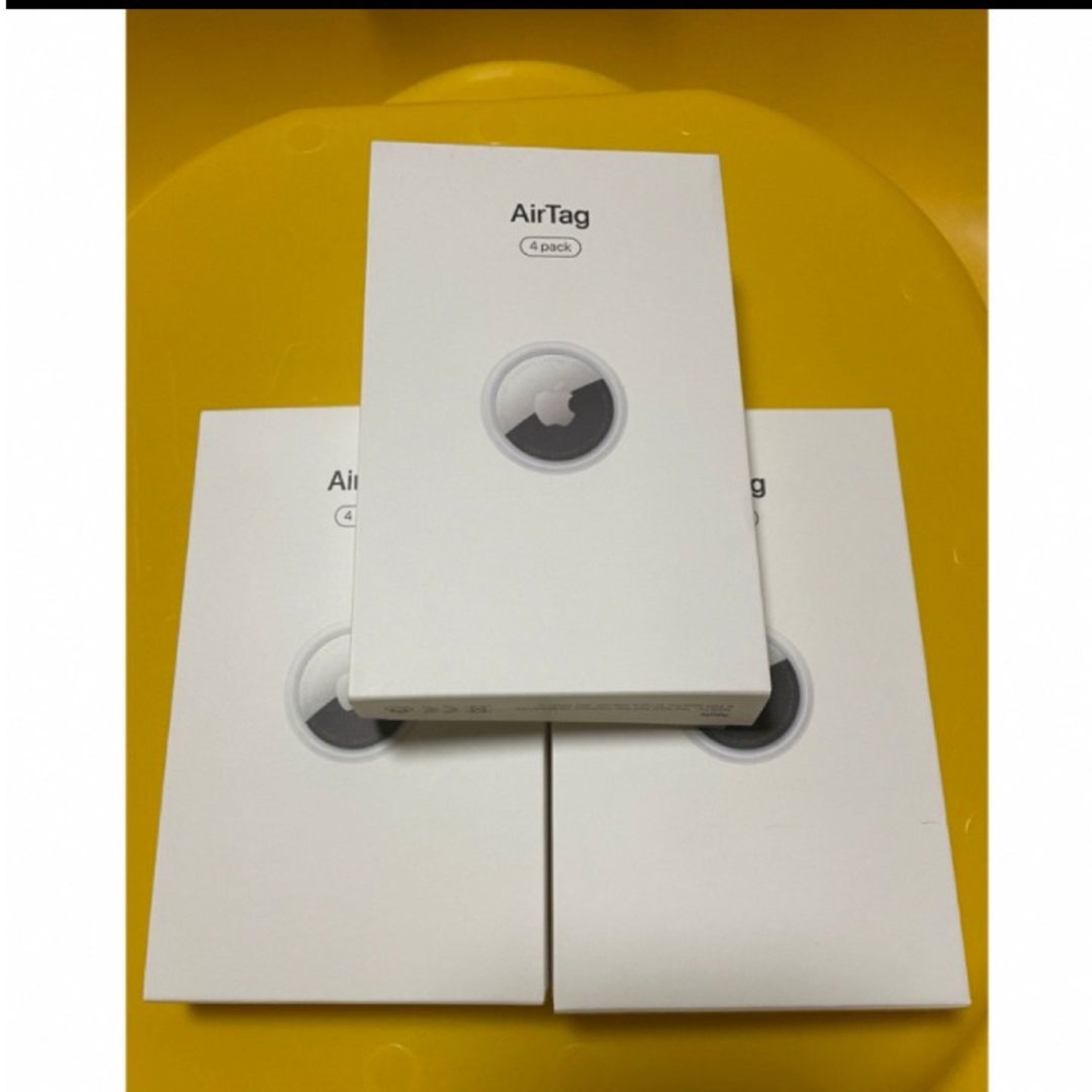 Apple(アップル)の新品未使用　Apple AirTag エアタグ　本体 3箱 p スマホ/家電/カメラのスマホアクセサリー(その他)の商品写真