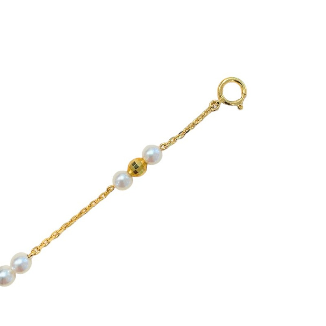 　K18 パールブレスレット パール直径4.0mm～5.0mm K18 ジュエリー レディースのアクセサリー(ブレスレット/バングル)の商品写真