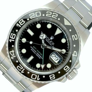 ROLEX - 　ロレックス ROLEX GMTマスター2 M番 黒ベゼル  116710LN ステンレススチール 自動巻き メンズ 腕時計