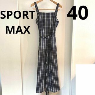 美品　SPORT MAX ロングスカート　エプロンスカート　キャミワンピース(ノーカラージャケット)