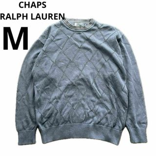 CHAPS - CHAPS RALPH LAUREN コットン二ット セーター M 紺 ネイビー