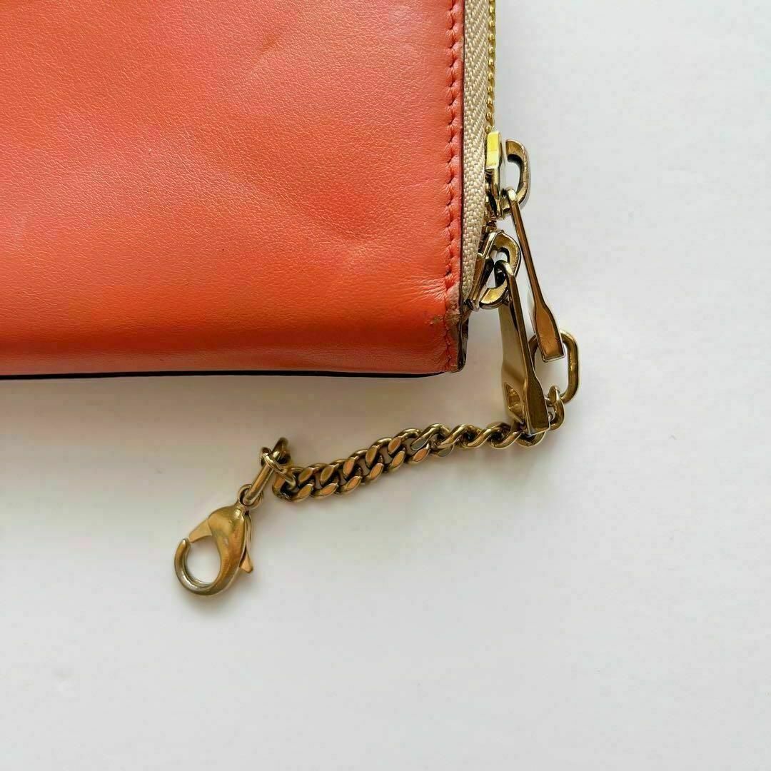 Chloe(クロエ)のChloe クロエ 長財布 バイカラー ピンク ベージュ ラウンドファスナー レディースのファッション小物(財布)の商品写真