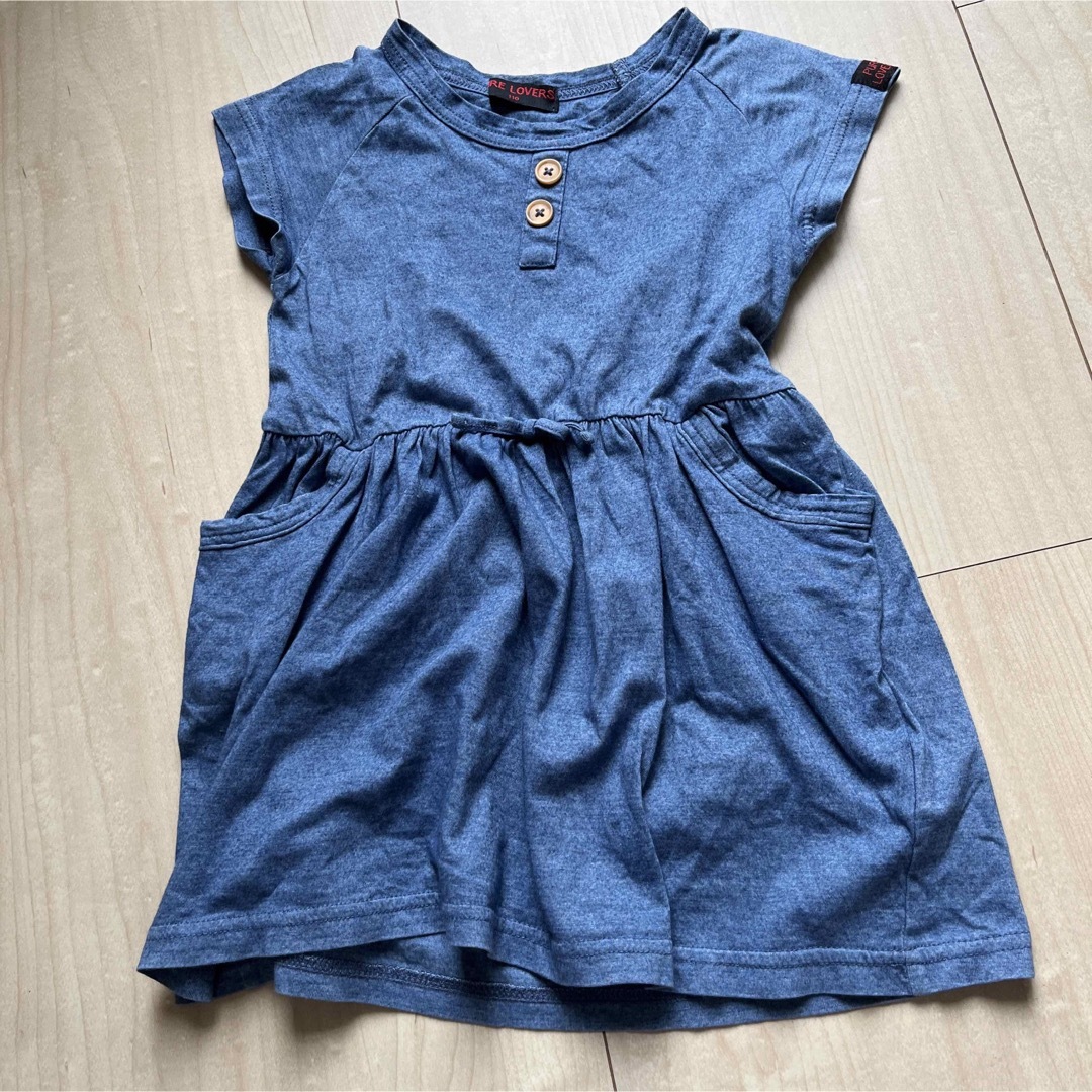 半袖ワンピース　110 キッズ/ベビー/マタニティのキッズ服女の子用(90cm~)(ワンピース)の商品写真