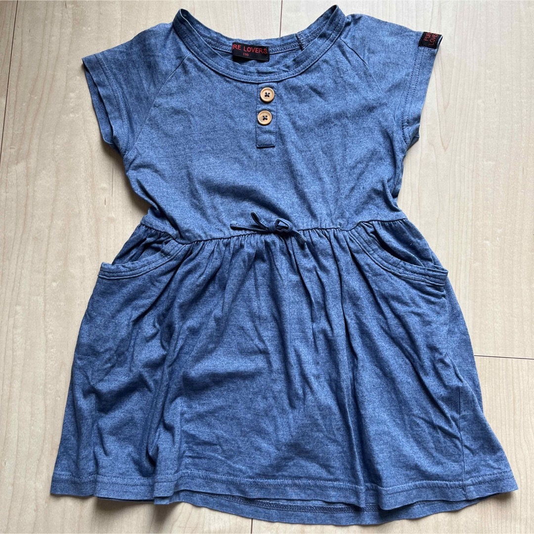 半袖ワンピース　110 キッズ/ベビー/マタニティのキッズ服女の子用(90cm~)(ワンピース)の商品写真