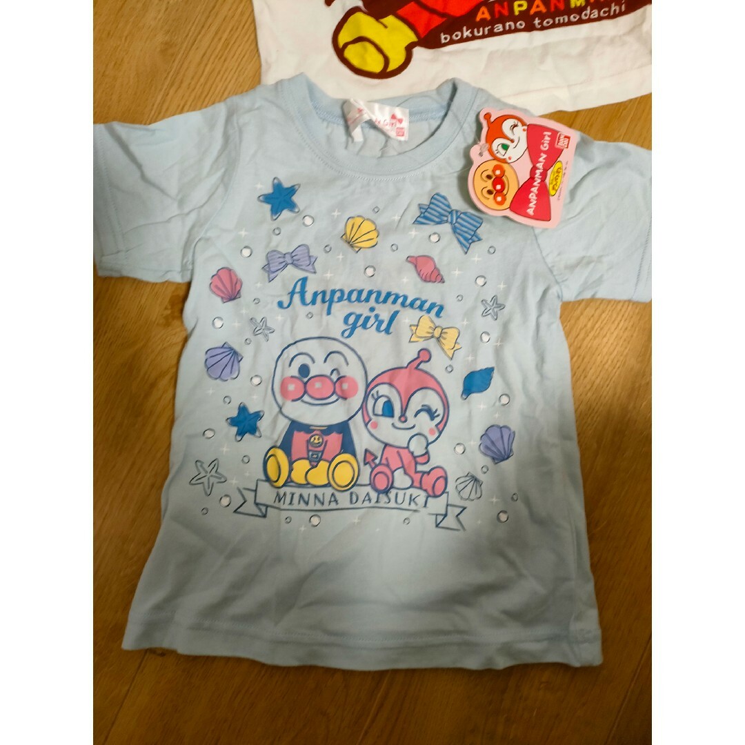 新品　アンパンマン　Tシャツセット　95cm キッズ/ベビー/マタニティのキッズ服女の子用(90cm~)(Tシャツ/カットソー)の商品写真