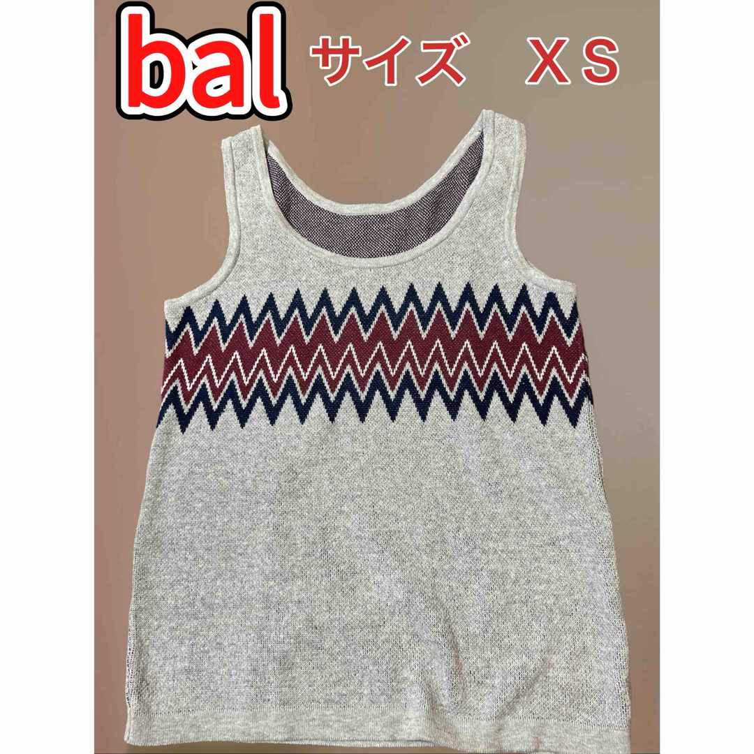 バル　タンクトップ　ＸＳ　ｂａｌ レディースのトップス(タンクトップ)の商品写真