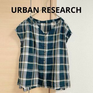 アーバンリサーチ(URBAN RESEARCH)のURBAN RESEARCH アーバンリサーチ 半袖ブラウス　チェック(シャツ/ブラウス(半袖/袖なし))