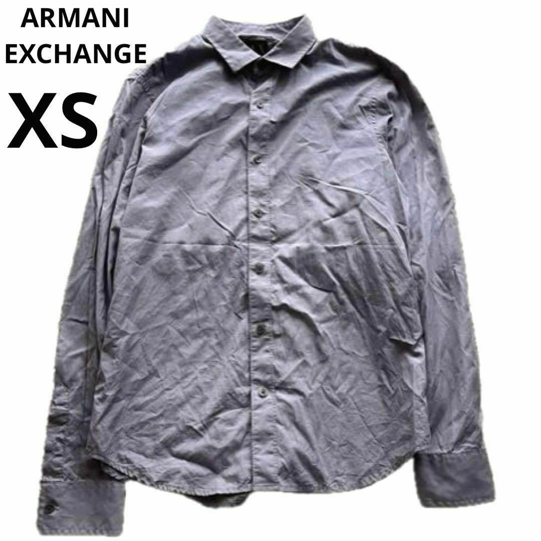 ARMANI EXCHANGE(アルマーニエクスチェンジ)のA|X ARMANI EXCHANGE アルマーニ 長袖シャツ パープル XS メンズのトップス(シャツ)の商品写真