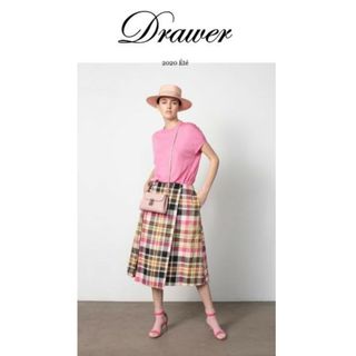 drawerドゥロワー タータン巻きスカート