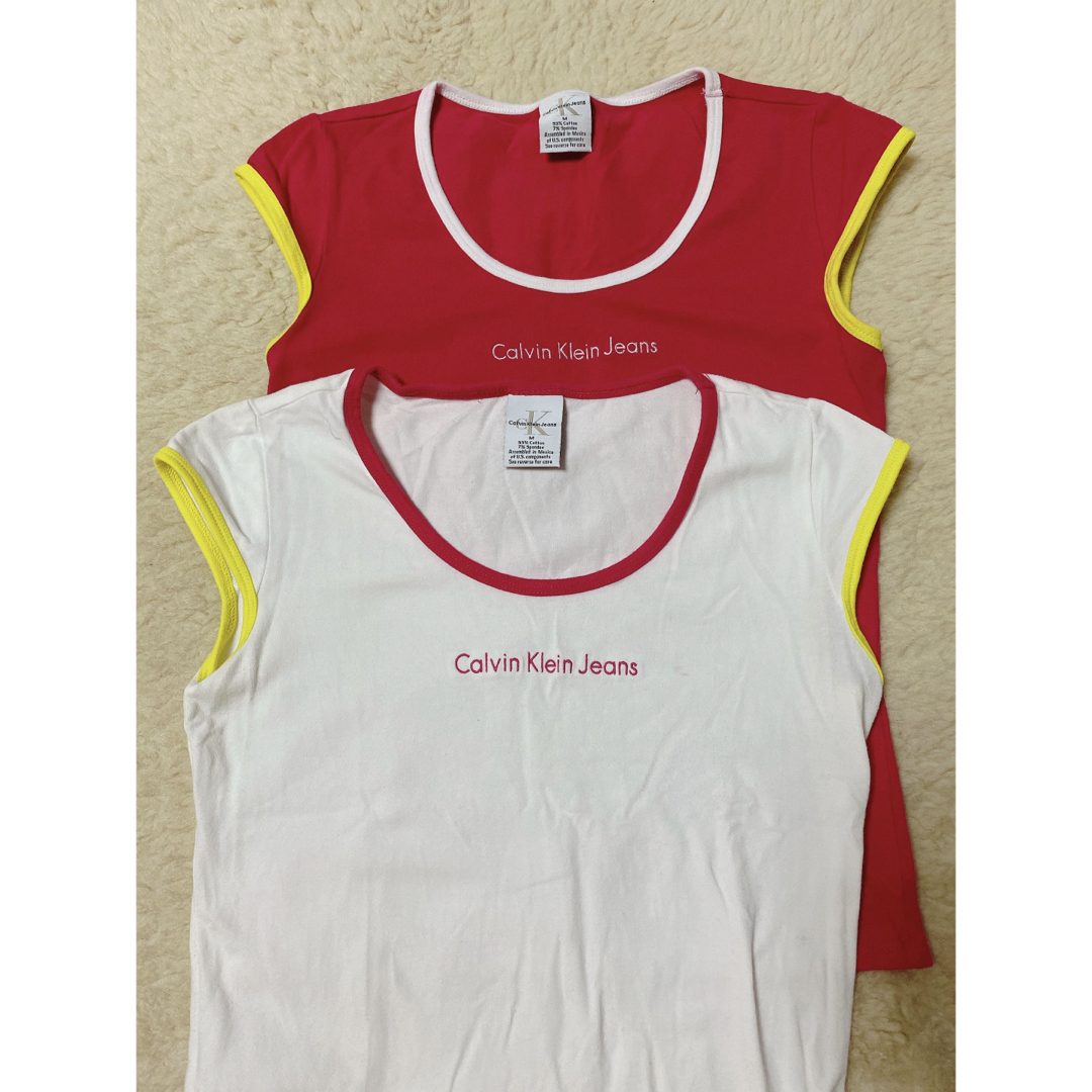 Calvin Klein(カルバンクライン)のCalvin Klein Tシャツ２枚セット レディースのトップス(Tシャツ(半袖/袖なし))の商品写真