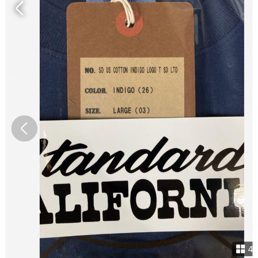 STANDARD CALIFORNIA(スタンダードカリフォルニア)のSD US Cotton Indigo Logo T 限定 メンズのトップス(Tシャツ/カットソー(半袖/袖なし))の商品写真