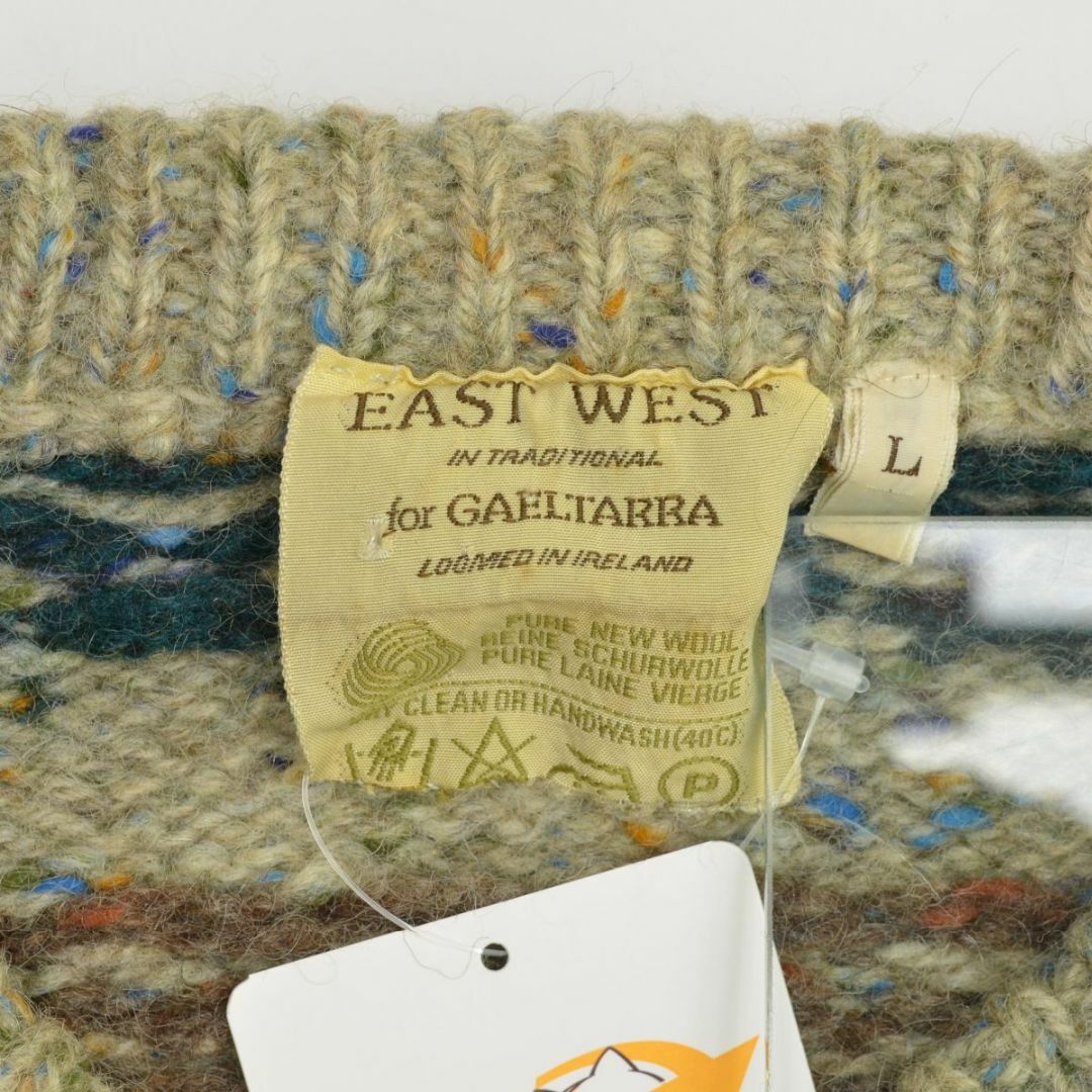 【EASTWESTforGAELTARRA】ネップジャガード長袖ニットセーター メンズのトップス(ニット/セーター)の商品写真