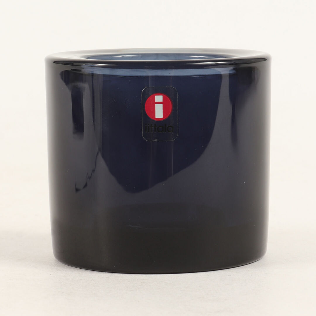 marimekko(マリメッコ)のiittala × marimekko KIVI キャンドルホルダー イッタラ マリメッコ キビ 廃盤カラー コバルトブルー 北欧雑貨 コバルトブルー ハンドメイドのインテリア/家具(アロマ/キャンドル)の商品写真