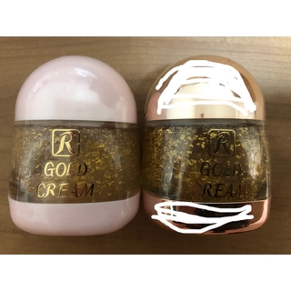 ロイヤル(roial)のロイヤル化粧品　スーパーゴールドクリーム　スーパーゴールドEXクリーム　使い比べ(オールインワン化粧品)