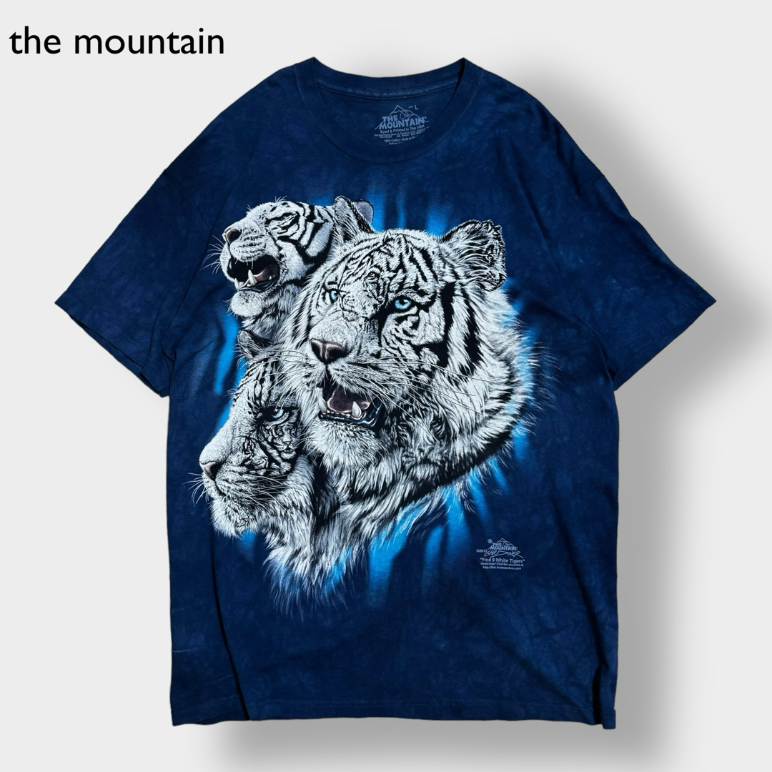 MOUNTAIN アニマルプリント Tシャツ ビッグサイズ タイガー 古着 メンズのトップス(Tシャツ/カットソー(半袖/袖なし))の商品写真