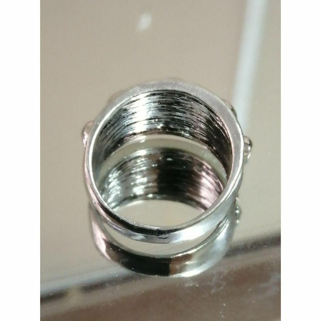 【H204】リング メンズ シルバー アクセサリー ドクロ 髑髏 指輪 22号 メンズのアクセサリー(リング(指輪))の商品写真