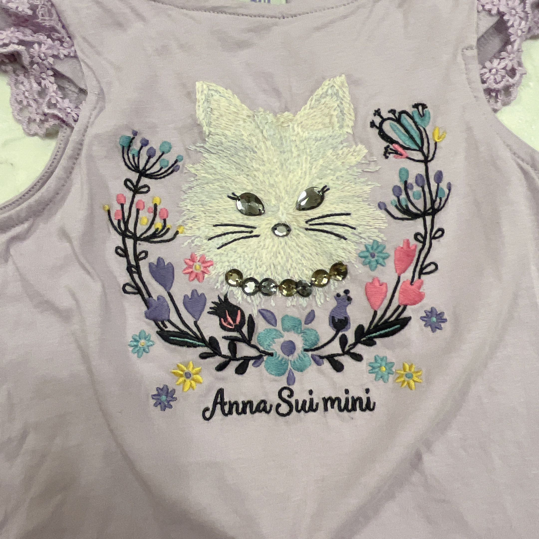 ANNA SUI mini(アナスイミニ)のANNA SUI MINI 極美品 トップス高級ブランド子供服中古 大人気 ねこ キッズ/ベビー/マタニティのキッズ服女の子用(90cm~)(Tシャツ/カットソー)の商品写真