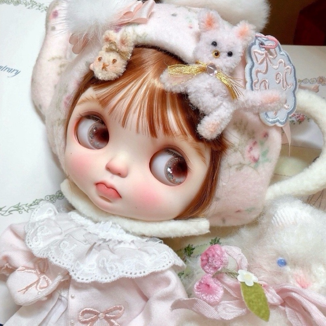 ブライス Qbaby お洋服 アウトフィット 海外作家製 リトルティーポット ハンドメイドのぬいぐるみ/人形(人形)の商品写真