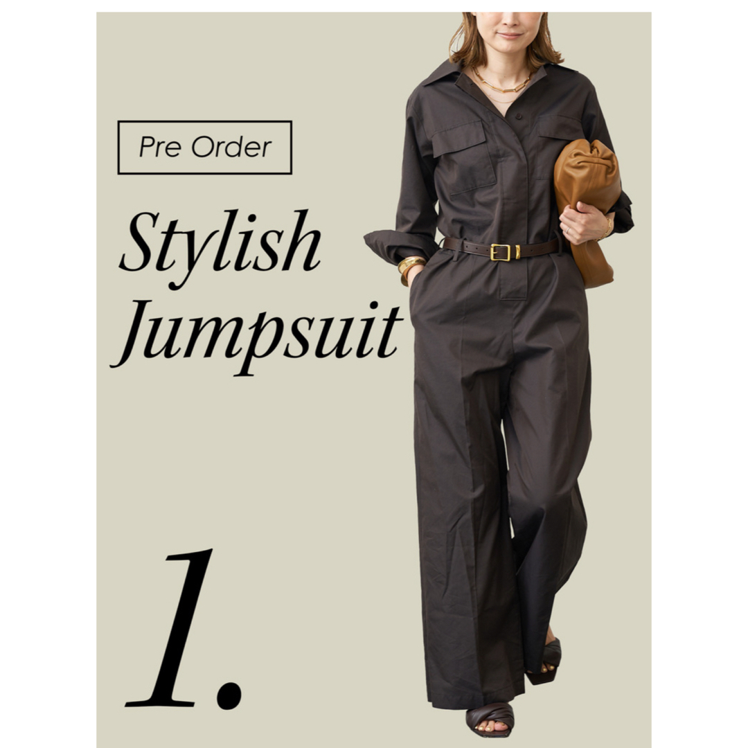 DEUXIEME CLASSE(ドゥーズィエムクラス)の【完売】ドゥーズィエムクラス　Stylish Jumpsuit ジャンプスーツ レディースのパンツ(サロペット/オーバーオール)の商品写真