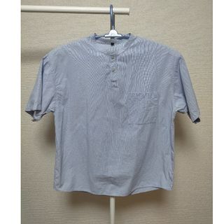 MUJI (無印良品) - 【色落ち有り】紳士　涼感ヘンリーネック半袖布帛Ｔシャツ無印良品