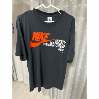 ナイキ(NIKE)のナイキ ステューシー コラボTシャツ 美品 NIKE STUSSY XSサイズ(Tシャツ/カットソー(半袖/袖なし))