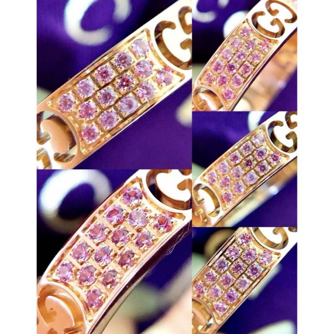 Gucci(グッチ)の新同❗️17号❣️GUCCI グッチ✨k18PGピンクサファイア　アイコンリング メンズのアクセサリー(リング(指輪))の商品写真