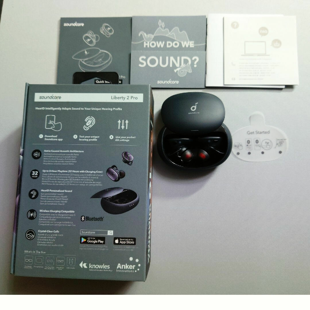 Anker(アンカー)のAnker Soundcore Liberty 2 Pro ワイヤレス イヤホン スマホ/家電/カメラのオーディオ機器(ヘッドフォン/イヤフォン)の商品写真