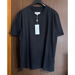 マルタンマルジェラ(Maison Martin Margiela)の黒XXL新品 メゾン マルジェラ オーガニック コットン レギュラー Tシャツ(Tシャツ/カットソー(半袖/袖なし))