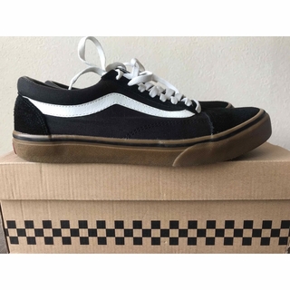 OLD SKOOL（VANS） - VANS オールドスクール ブラック ガムソール 27㎝