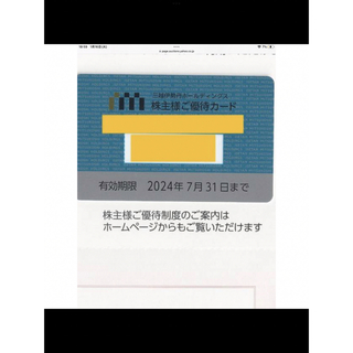 三越伊勢丹 株主優待 カード　未使用  ご利用限度額　100万(レストラン/食事券)