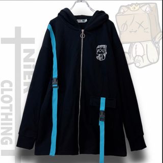 ニーアクロージング(NieR Clothing)のNieR 猫耳×ハーネス装飾付きZIP PARKA〔ミケ〕(パーカー)