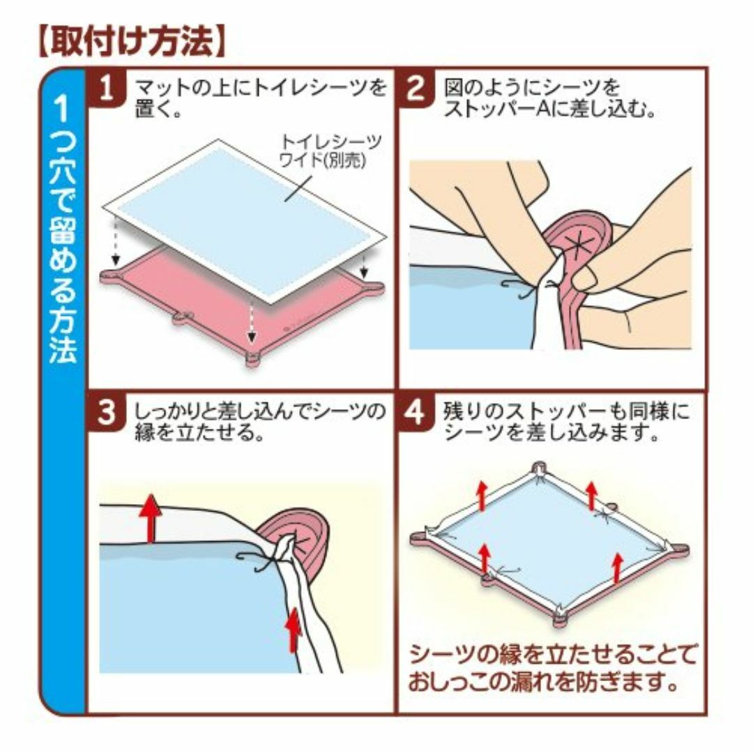 アースペットTK ペファミ トイレマット04 ワイド アイボリー その他のペット用品(犬)の商品写真