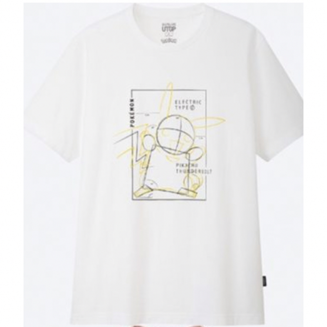 ポケモン(ポケモン)の【新品】ポケモン 2019 UT ピカチュウ ラフ画 メンズのトップス(Tシャツ/カットソー(半袖/袖なし))の商品写真