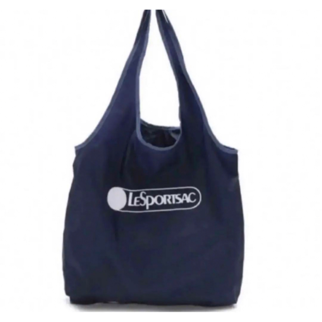 LeSportsac(レスポートサック)のレスポートサック　エコバッグ LG ECO MARKET TOTE ネイビー レディースのバッグ(エコバッグ)の商品写真