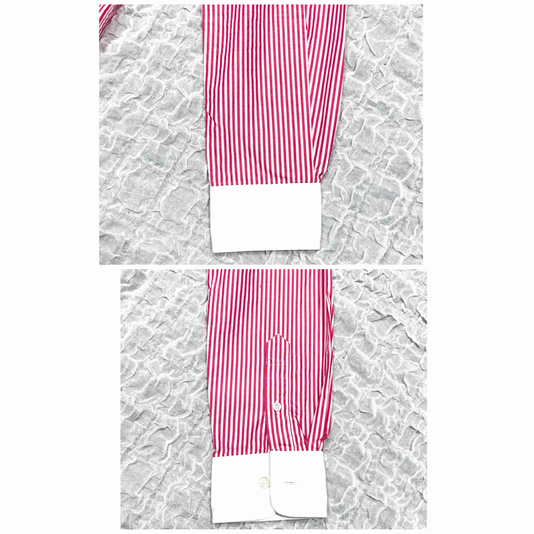 WACKO MARIA(ワコマリア)のWACKO MARIA ワコマリア　ストライプBD長袖シャツ　ピンク　サイズM メンズのトップス(シャツ)の商品写真