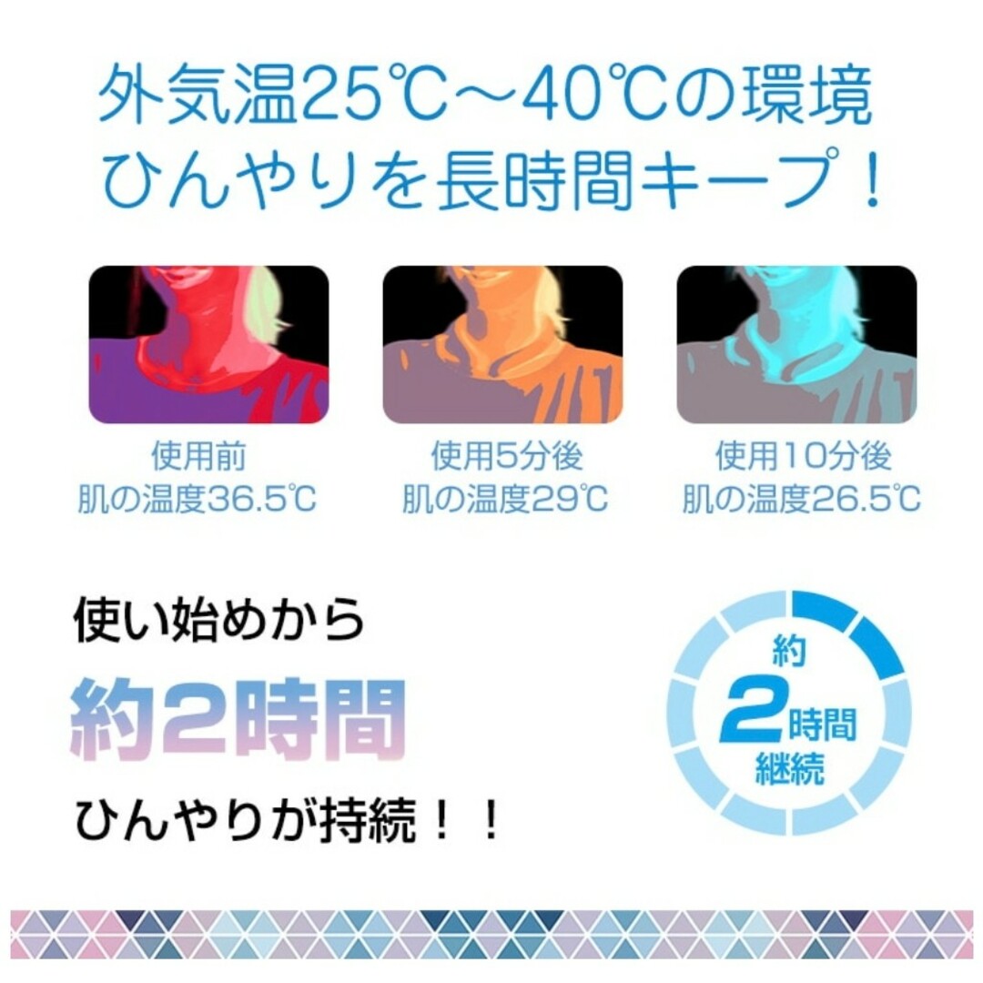 ネッククールリング　アイスリング　M　７個セット　ホワイト スマホ/家電/カメラの冷暖房/空調(扇風機)の商品写真