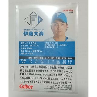 カルビー(カルビー)のプロ野球チップス2024 伊藤大海(スポーツ選手)