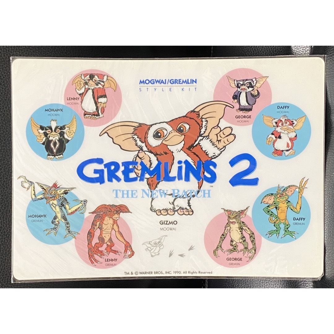 グレムリン2 下敷き　新品未開封　gizmo ギズモ　gremlins2 エンタメ/ホビーのコレクション(その他)の商品写真