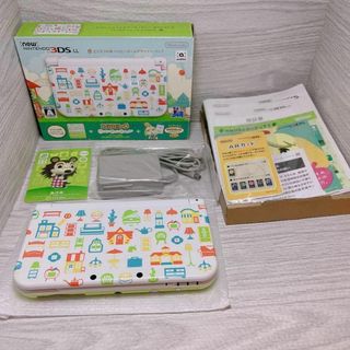 ニンテンドー3DS(ニンテンドー3DS)の極美品★完品★3DSLLどうぶつの森ハッピーホームデザイナーパック(携帯用ゲーム機本体)