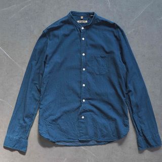 Levi's - Levi's MADE&CRAFTED インディゴ ノーカラーシャツ サイズ2