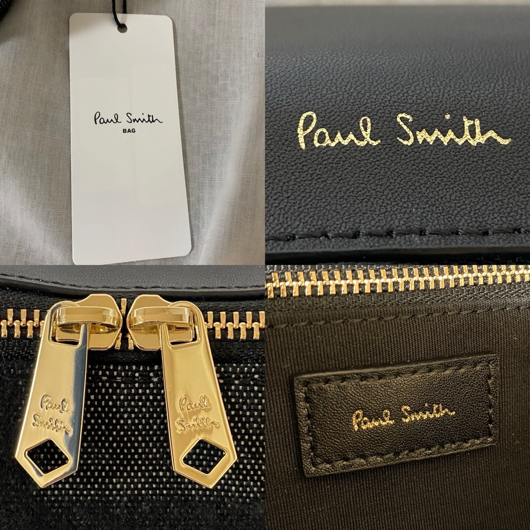 Paul Smith(ポールスミス)の新品 本物 正規品 ポールスミス レザー ボディバッグ ショルダーバッグ 黒 レディースのバッグ(ボディバッグ/ウエストポーチ)の商品写真