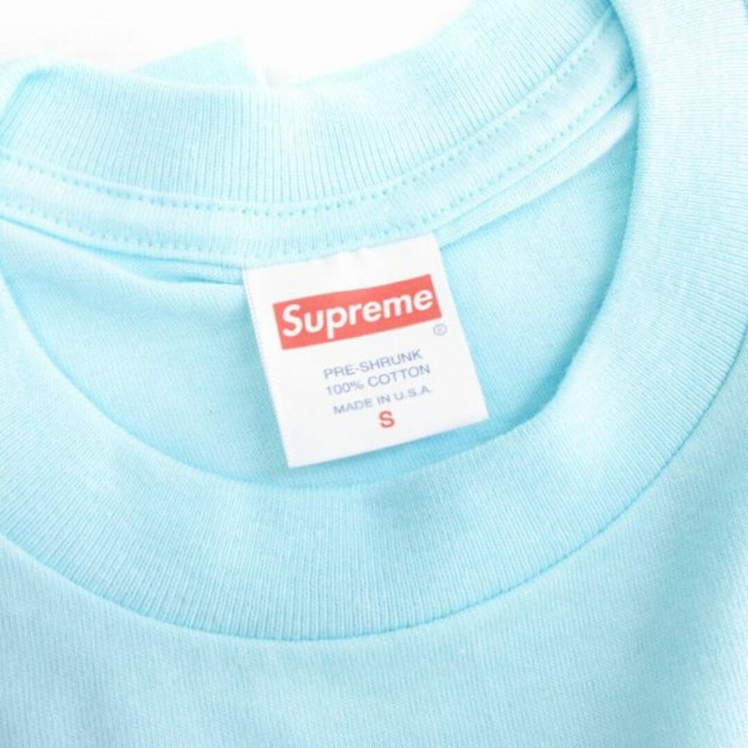 Supreme(シュプリーム)のシュプリーム 21AW Tシャツ カットソー 半袖 ロゴ 水色 S メンズのトップス(Tシャツ/カットソー(半袖/袖なし))の商品写真