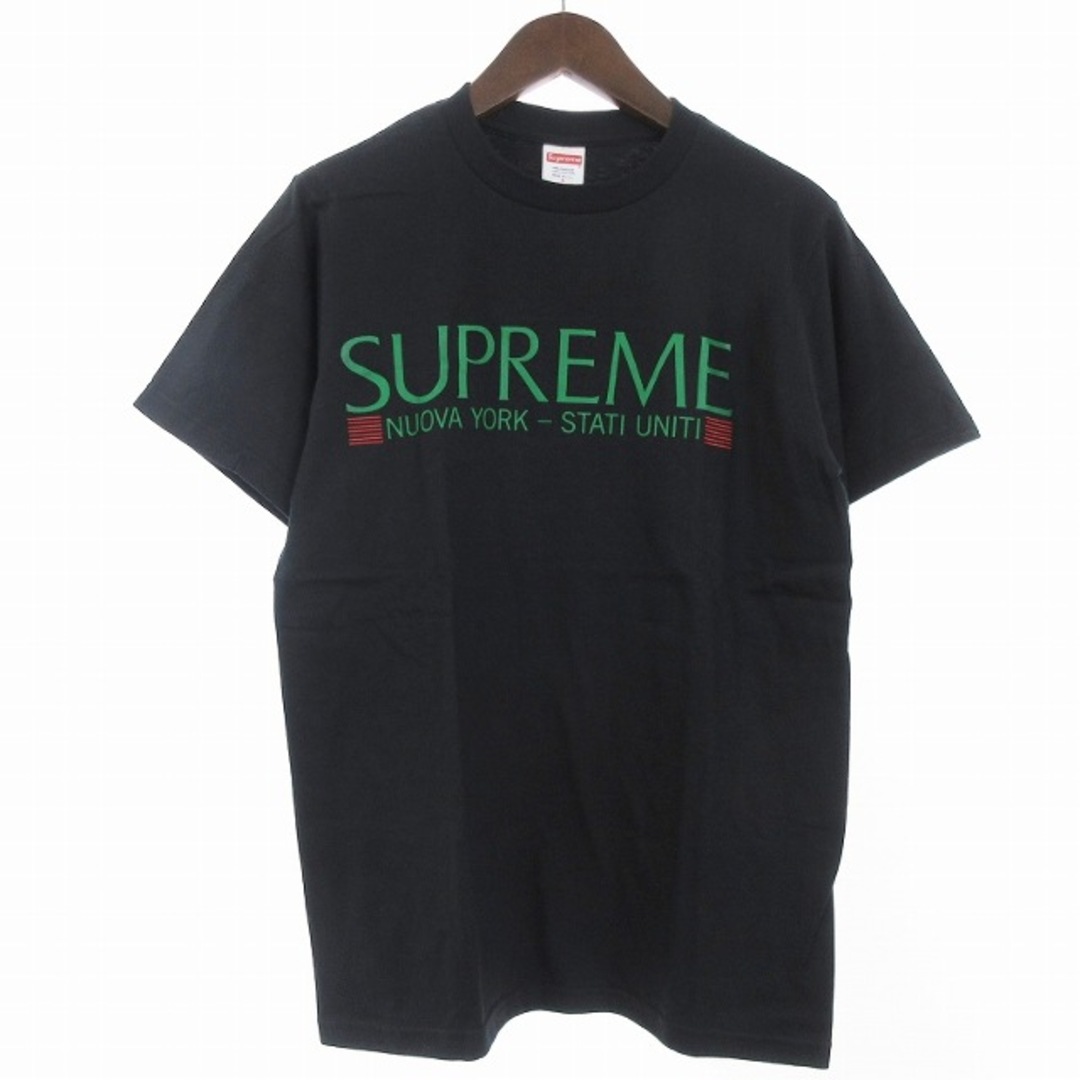 Supreme(シュプリーム)のシュプリーム 20AW Tシャツ カットソー 丸首 クルーネック ロゴ 黒 S メンズのトップス(Tシャツ/カットソー(半袖/袖なし))の商品写真