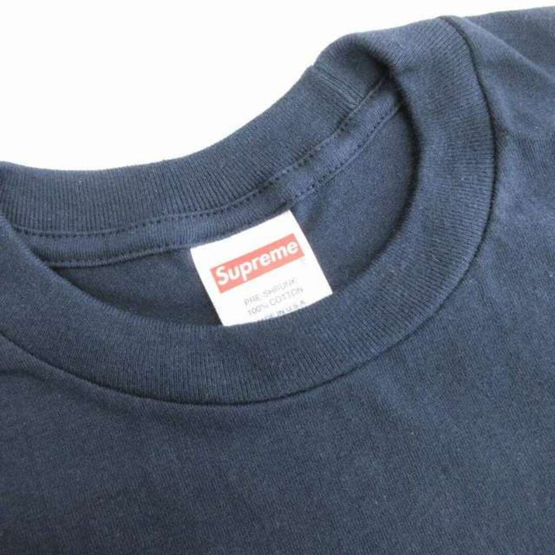 Supreme(シュプリーム)のシュプリーム 20AW Tシャツ カットソー 半袖 丸首 ロゴ 紺 S メンズのトップス(Tシャツ/カットソー(半袖/袖なし))の商品写真