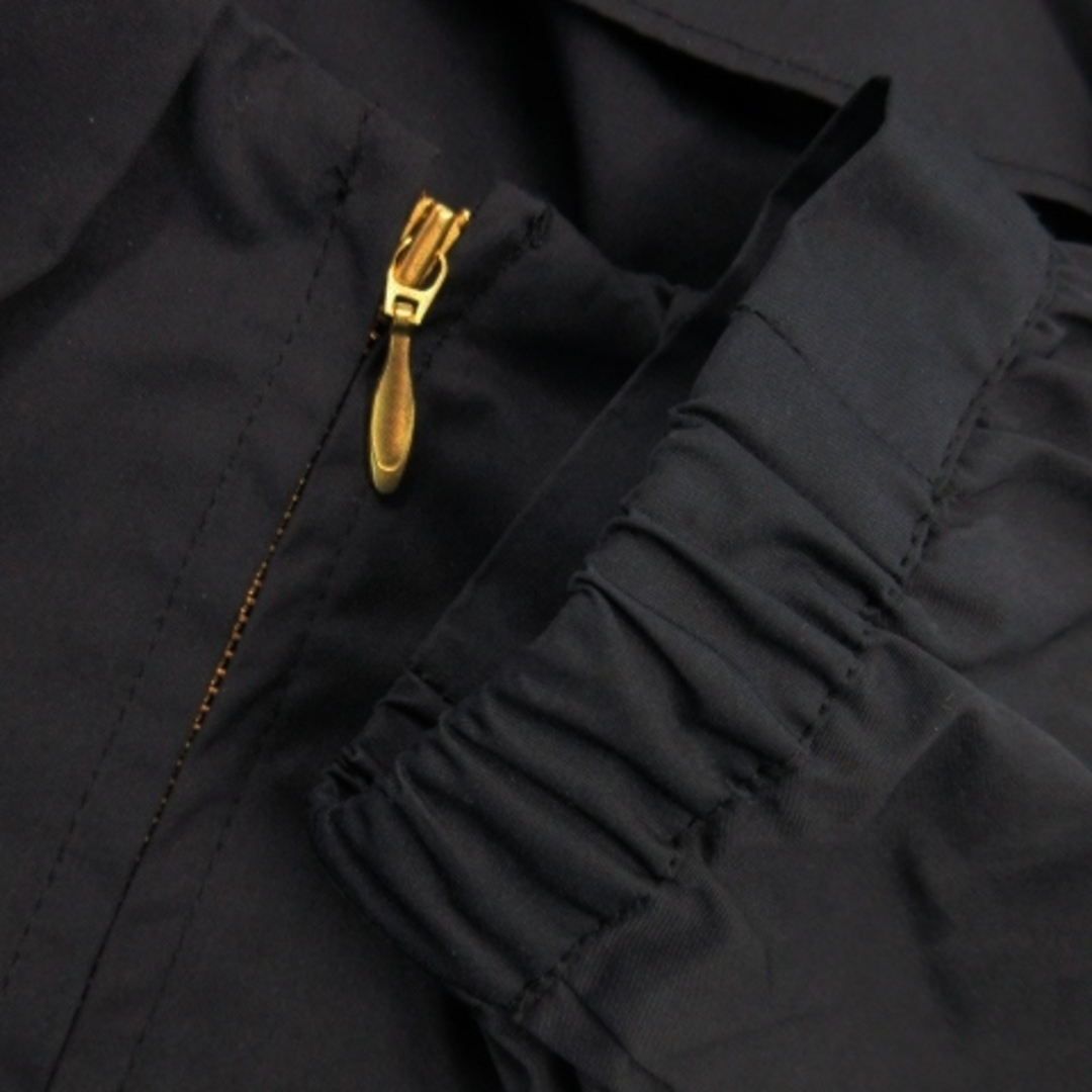 grove(グローブ)のグローブ ジャケット ノーカラー ジップアップ ギャザー M 紺 ネイビー レディースのジャケット/アウター(その他)の商品写真