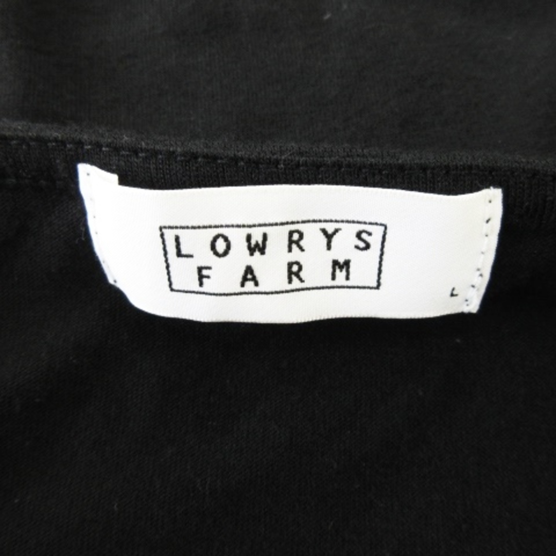 LOWRYS FARM(ローリーズファーム)のローリーズファーム カットソー オフショルダー 五分袖 刺繍 エスニック L 黒 レディースのレディース その他(その他)の商品写真